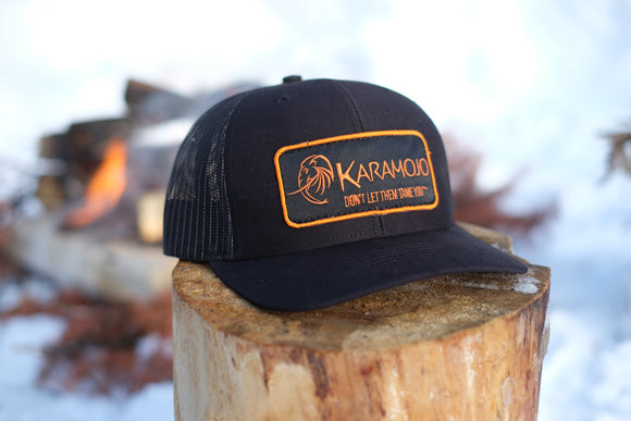 Mesh Patch Hat (Blaze on Black)